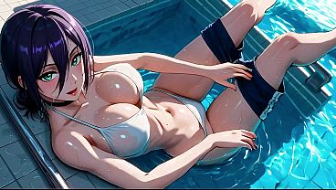 Nonton Lady Reze Hard Anal Sex With Anime Chainsaw Man In The Swimming Pool - Ai Generation Anal thumbnail