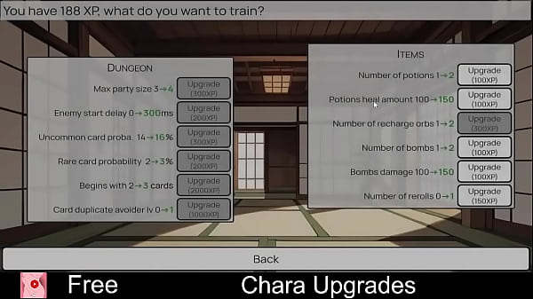 Chara upgrades free game itchio adventure 