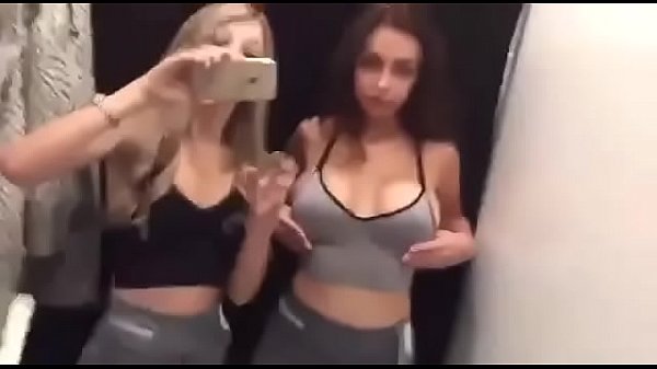 Play MP4 - Two hot lesbians making out in coat cabinet