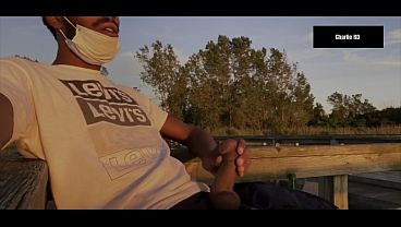 Outdoor masturbation watching the sun set on my dick 