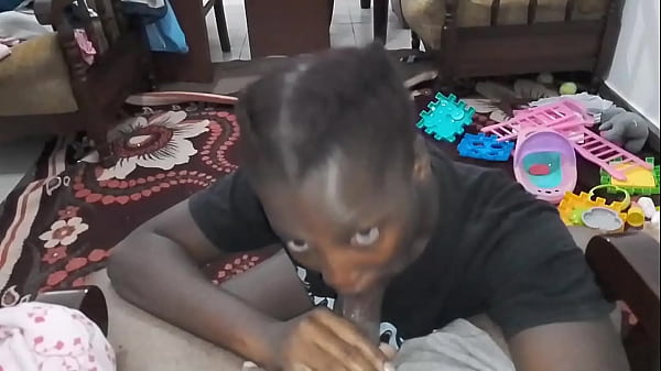 Stepmom role play as a busty down low on the floor ebony thotiana sloppy blowjob mastermeat1 