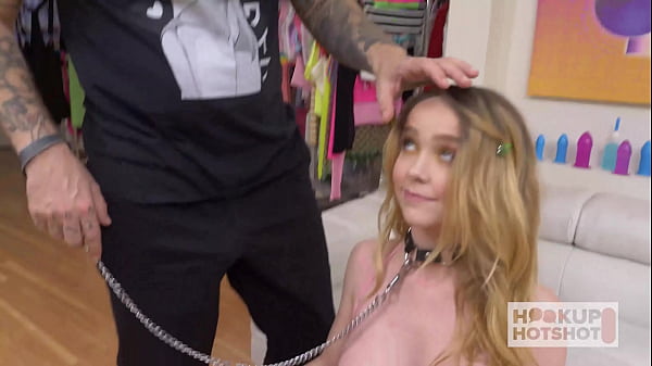 Horny blonde nikole nash takes bryan gozzling's large cock up her ass 