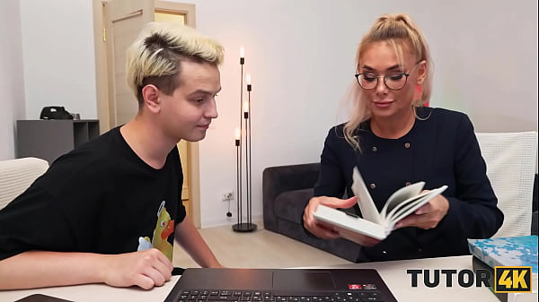 Play MP4 - TUTOR4K&period; Russian blonde tutor got some cum into her coffee and then into her mouth