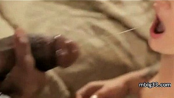 Babe enjoys a big black cock 