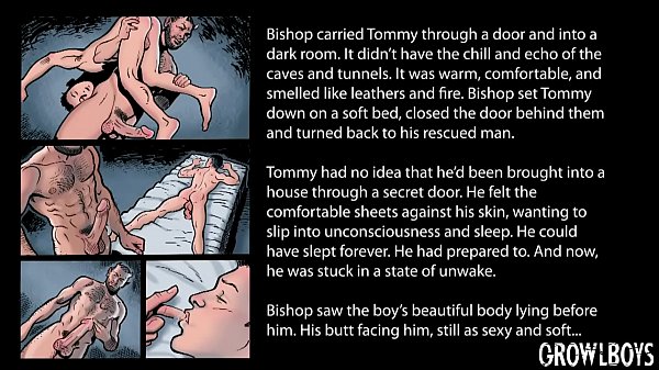 Play MP4 - GrowlBoys - Hairy satyr fucks boy bareback and breeds his hole with cum