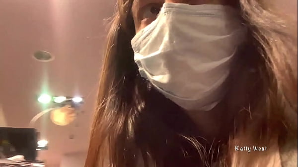 Play MP4 - Risky masturbating with a big dildo in a Public Locker Room in a Mall