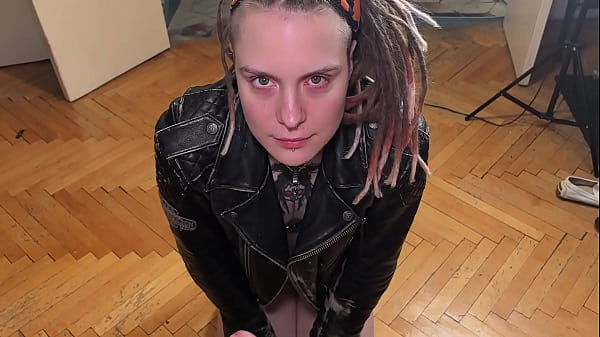 Play MP4 - After a bike ride&comma; she wants to ride on hard dick&period; Look how she looks in leather jacket