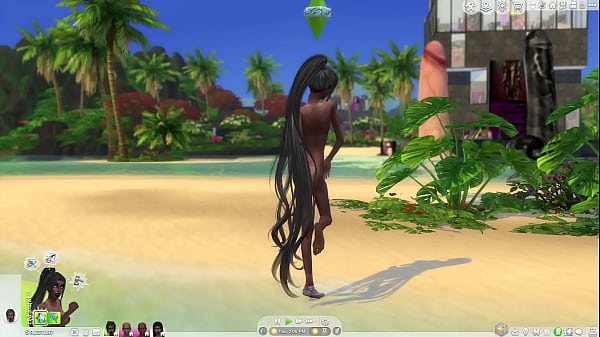 shemales on tropical beach videogame 