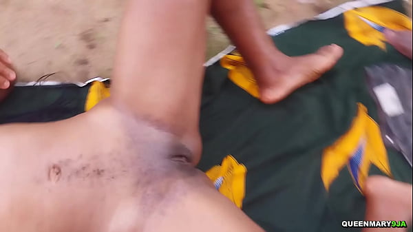 Pussy fucking outside the community camp 