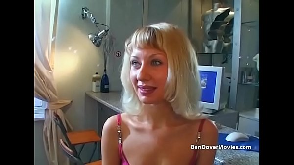 Skinny blonde takes an assfuck with three_guys andeats cum