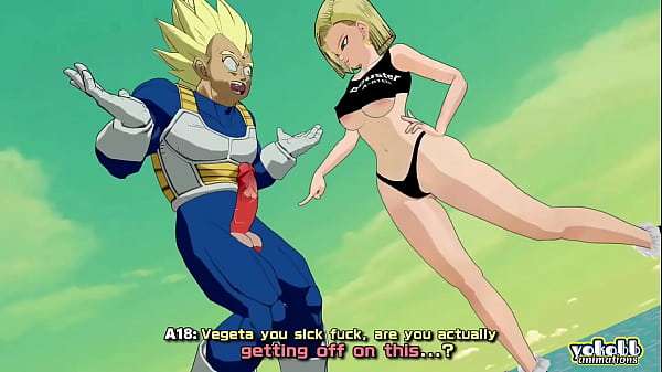 Play MP4 - Ballbusting&colon; Androide 18 Orde&ntilde;a a Vegeta Con Patadas En La Bolas Hasta Sacar Toda Su Leche