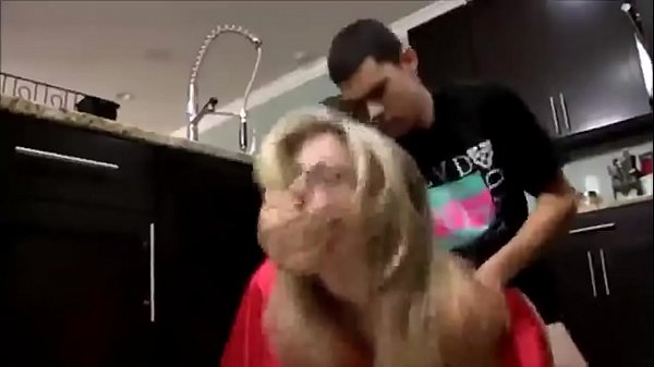 Young step Son_Fucks his Hot stepMom inthe Kitchen