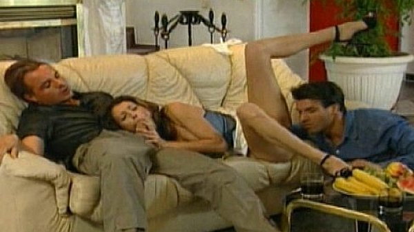 She blowjob and fuck two cocks 