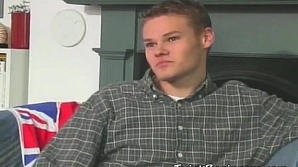 Horny tenn guy stroking his nice cock 