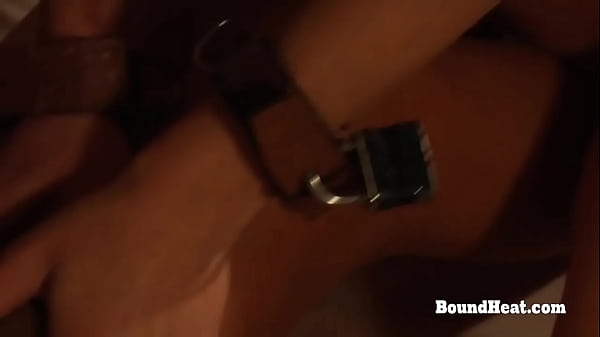 Sexy lesbian slave touching herself and masturbating with naughty madame