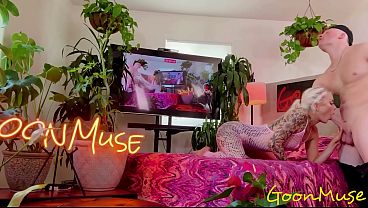 Tattooed babe nichole saphir is unable to control while riding big dick 