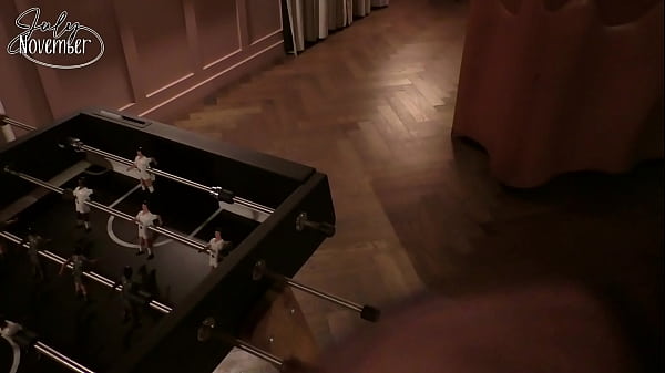 Baise moi sur le babyfootc'est la fin de soir&eacute;e tout le monde est parti se 