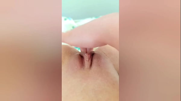 I showed my perfect little legs and then brought my shaved pussy to orgasm 