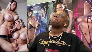 Nonton Transgender Christmas Cock Sucking, Beautiful Tight Teen With A Hard Trans Cock & Riding A Thicc Dick, Hard Ebony Babe Cumming All Over Herself, Tasty White Cum Flowing Cock, Ai Generated thumbnail