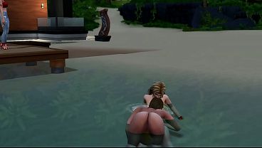 Pre&ntilde;ada A La Orilla Del Mar Por Trans thumbnail