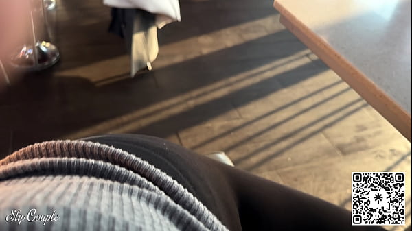 Fast food is nice a cock is better risky blowjob in the restaurant 