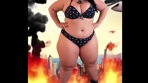 Whoops i accidentally launched a school of sharks into the sky while stomping through town as your favorite curvy giante