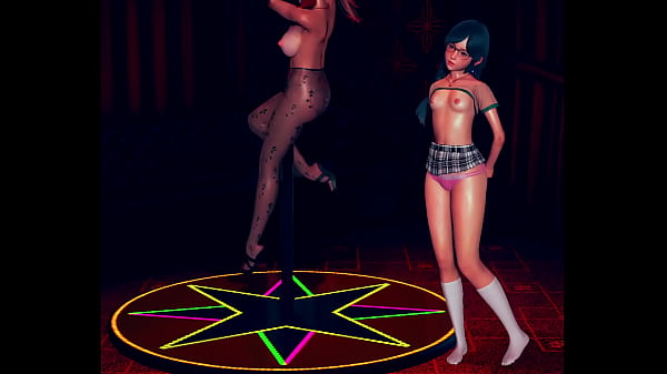 Big ass step mom and her tiny daughter get to strip club 3d animation 
