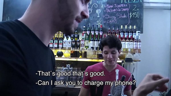 Play MP4 - LatinLeche - Cum Thirsty Boy Sucks A Bartenders Uncut Cock