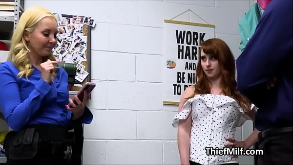 Slutty milf mall_cop interrupts strip search