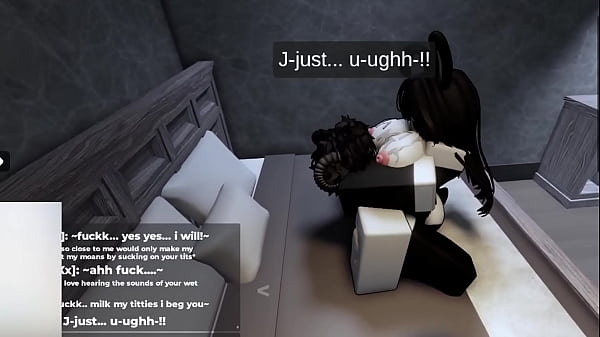 Roblox bunny girl bouncing on it until milking it