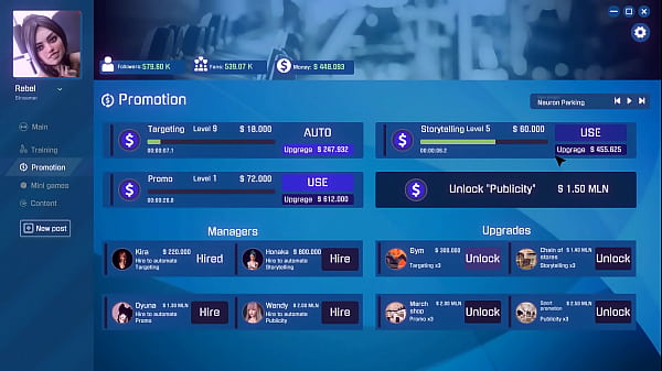 Game about sexy girl 