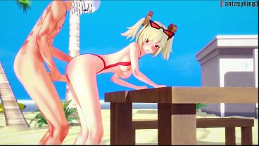 Burnice Bikini Fucked On The Beach - Zenless Zone Zero | & Pov On On Sheer & Ptrn: Fantasyking3 thumbnail