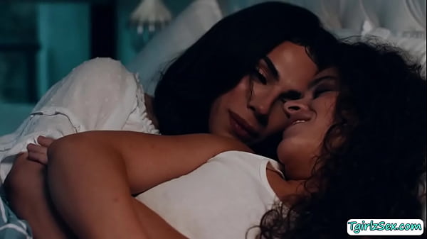 Shemale stepmom and her stepdaughter are on the bed having a good time.After that,they get horny and start kissing each other.Next is,she licks her stepdaughters pussy and in return,her stepdaughter sucks her shecock and lets her fuck her pussy.  