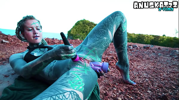 Dildo play outside my asshole to the point of pissing 