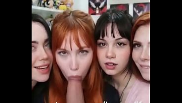 Nonton 4 Girls Blowjob. The , Uncut Video Is On My Patreon Account! Please Support If You Want To See More Content Like This thumbnail