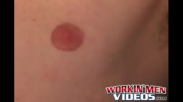 Rough stud during an interview and masturbates solo