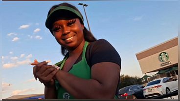 Starbucks waitress gets fucked on break