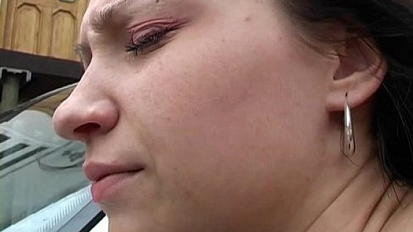 Brunette teen Michelle gets fucked outdoors 