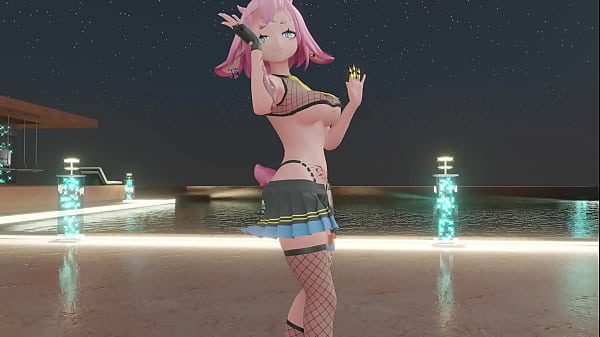 Vtuber strips & dances to kpop mmd