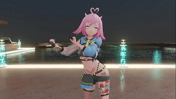 Vtuber strips & dances to kpop mmd