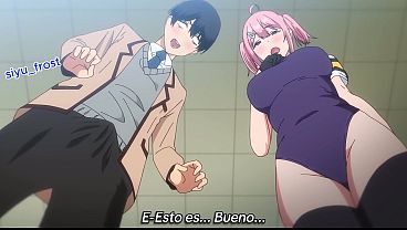 Hentai tipo vanilla joven es masturbado por su compa&ntilde;era de clase etc sub esp 
