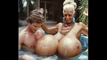 AI - Granny Sex Villa - Old hag'_s big hooters