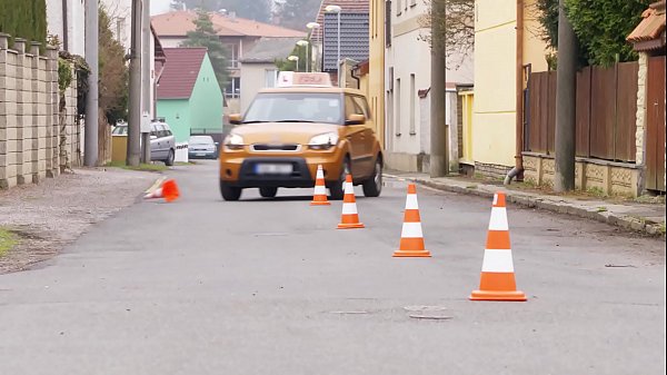 Play MP4 - Fake Driving School Blonde Polish babes pussy gets slammed