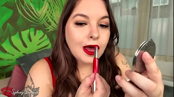 Wife's Lipstick Kissing Surprise - Your Wife Sydney Screams Found Your Lipstick Fetish Porn And Surprises You With Your Own Experience - Lipstick Kissing, Pov Kissing, Housewife thumbnail