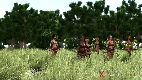 A horny shemale fucks hard a young sexy hottie outdoor 