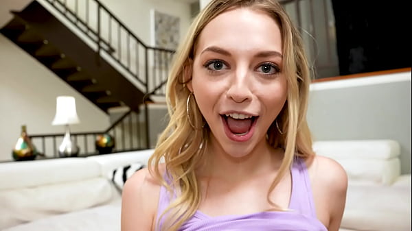 Petite blonde's pov sweet blowjob