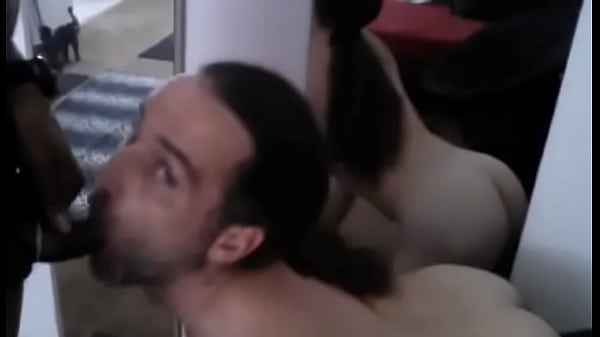 White Slut Sex Slave Sucks Huge Black Cock.