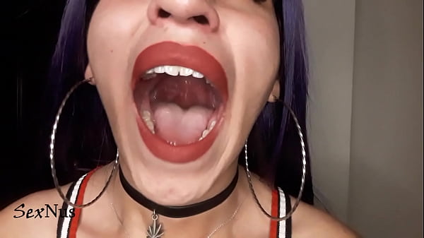 Tongue Fetish With Painted Lips thumbnail