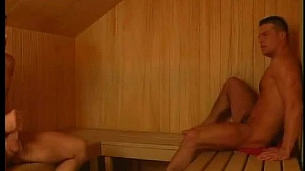 Stud gets head before getting fucked in a sauna 