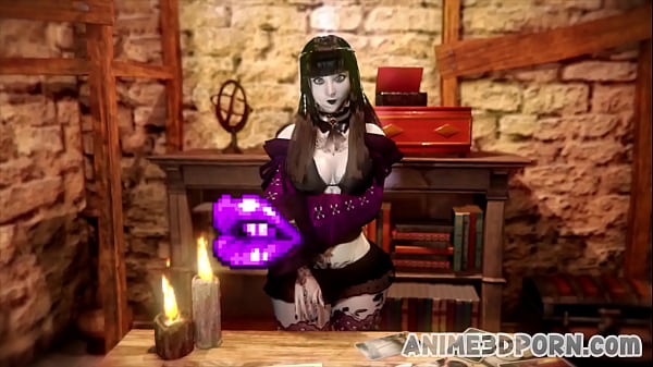 Nonton Demon Gets A Deepthroat Blowjob From The Sorceress And Cums In Her Throat thumbnail